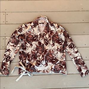 Women’s Printed Wrap Cardigan